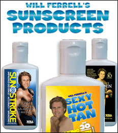 Will Ferrell's Sunscreen Cancer Awareness Promotion