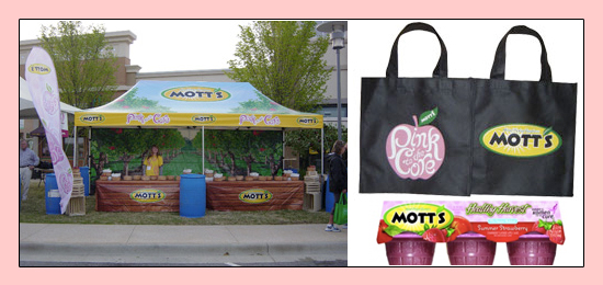 Mott's Pink to the Core Breast Cancer Awareness Campaign for Susan G. Komen Race for the Cure